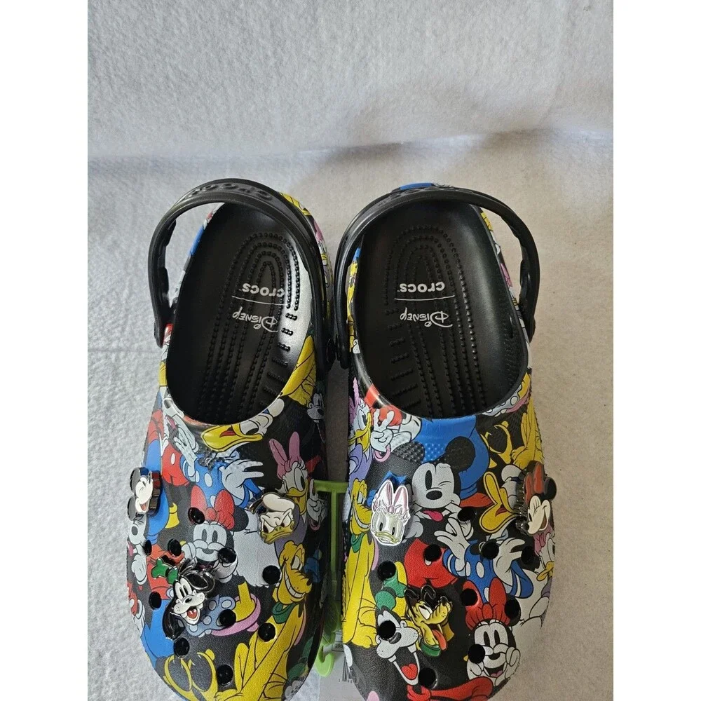 Crocs Disney Mickey And Friends Classic Clog Mens M11 Black NWT 21148290H